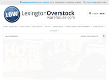 Tablet Screenshot of lexingtonoverstockwarehouse.com